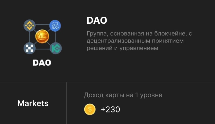 Карта DAO